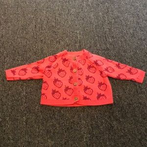 Tea collection strawberry cardigan